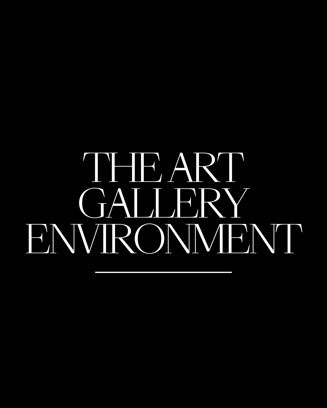 The Art Gallery Environment A Sensory Journey